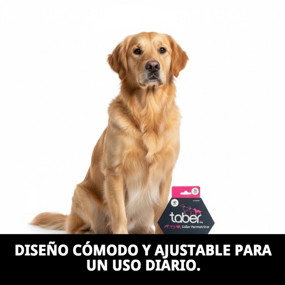 Collar Taber Permetrina 75 cm para perros: protección efectiva