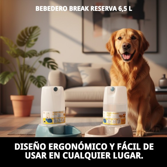 Bebedero Break Reserva 6,5L: Comodidad y Estilo para Mascotas