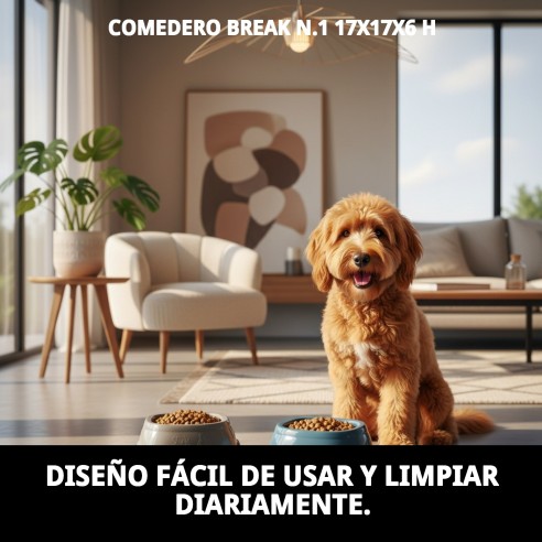 Comedero Break N.1 17x17x6h para tu mascota - ¡Compra ahora!