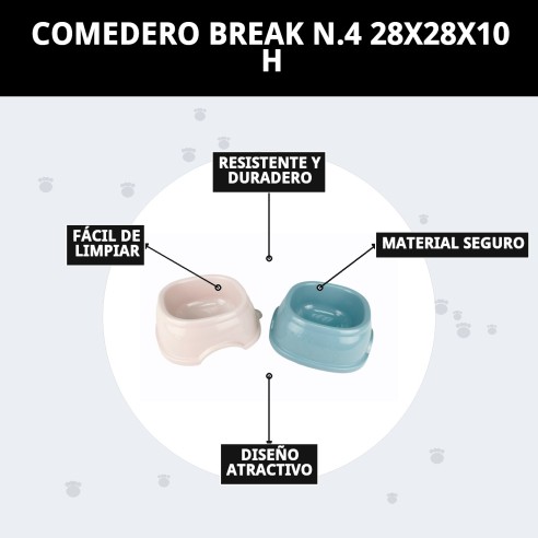 Comedero Break N.4 28x28x10 cm para tu mascota