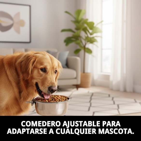 Comedero Multiusos Ajustable 15cm - Ideal para Mascotas