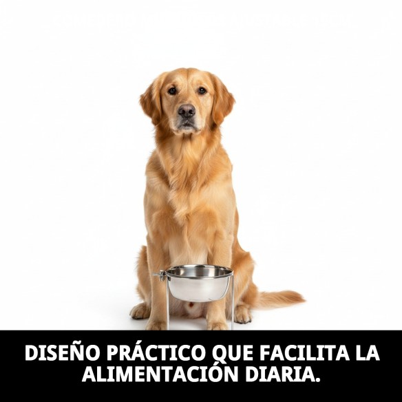 Comedero Multiusos Ajustable 15cm - Ideal para Mascotas