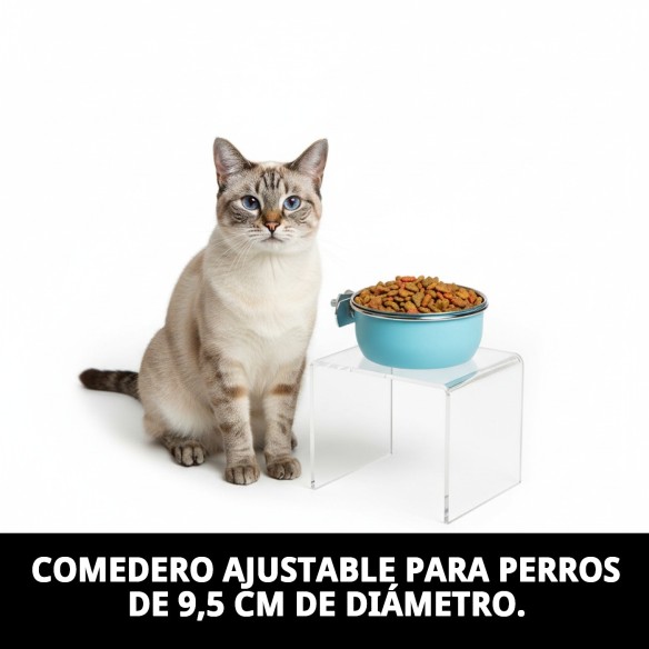 Comedero Multiusos Cake 9,5cm Ajustable para Mascotas