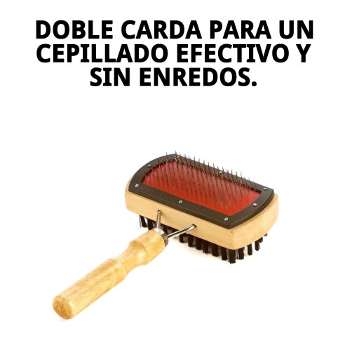 Cepillo de Bambú Carda Doble para Mascotas - Moly
