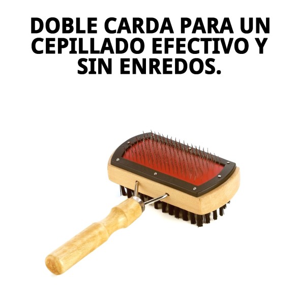 Cepillo de Bambú Carda Doble para Mascotas - Moly