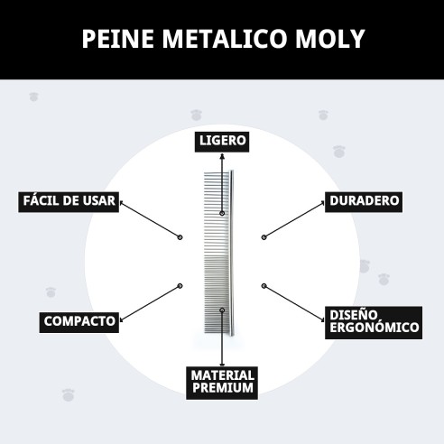 Peine Metálico Moly para una Peluquería Perfecta