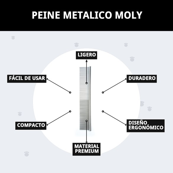 Peine Metálico Moly para una Peluquería Perfecta