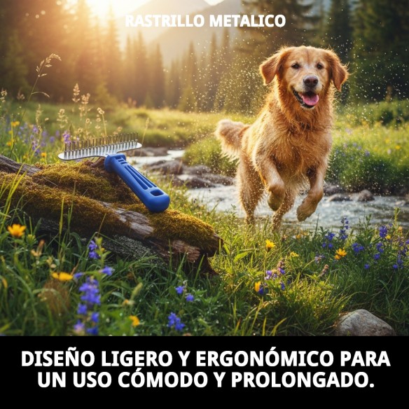 Rastrillo Metálico para Mascotas - Calidad y Durabilidad