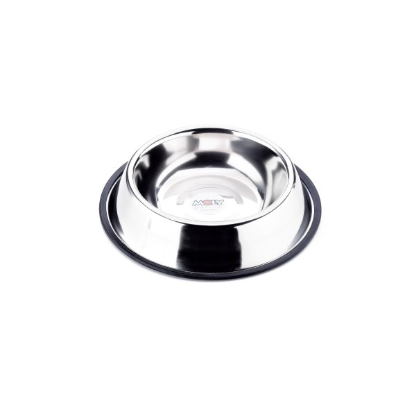 Comedero de Acero Anti-deslizante 22 cm - 1.55L para Mascotas