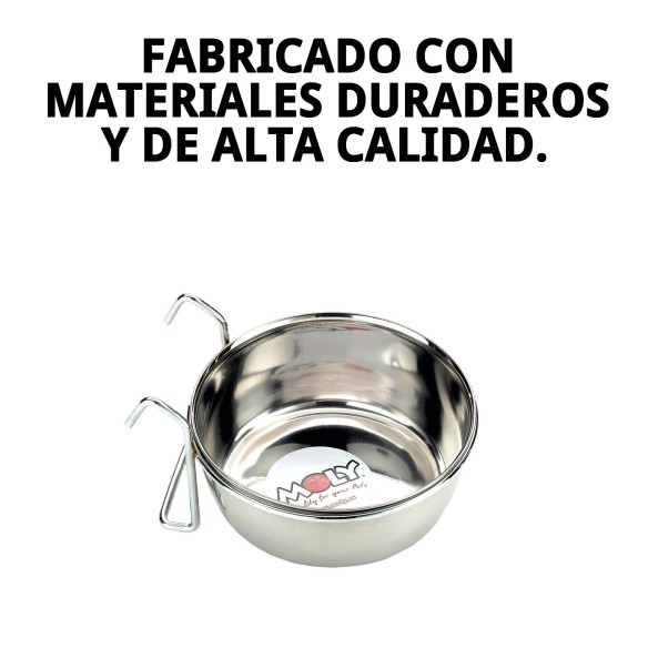 Comedero Multiusos 15cm con Ganchos - Ideal para tu Mascota