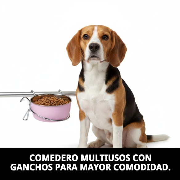 Comedero Multiusos Cake 9,5cm con Ganchos para Mascotas