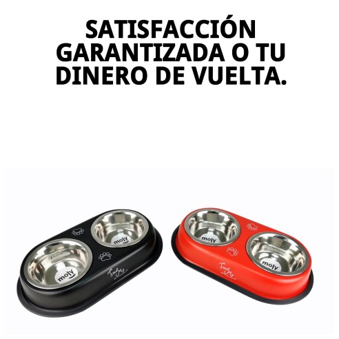 Comedero Doble Draw 13.5cm: Estilo y Funcionalidad para Mascotas