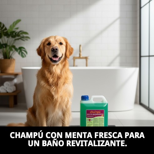 Champú Menta Fresh 5L: Protección y frescura para tu perro
