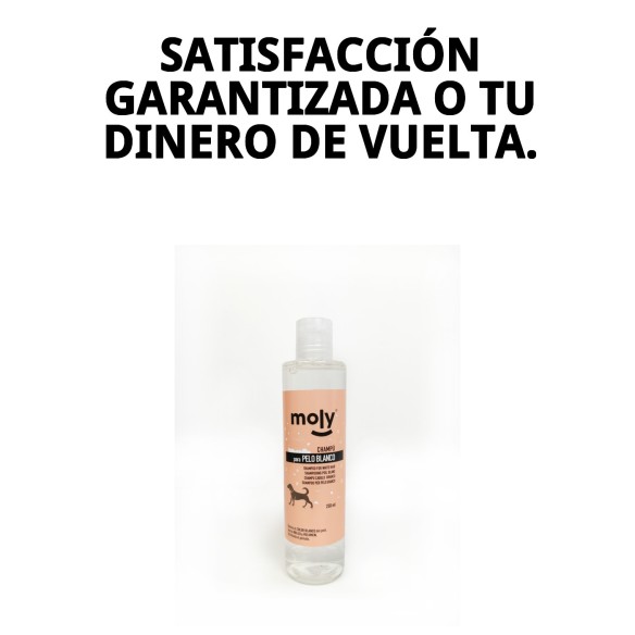 Champú Pelo Blanco 250ml - Brillo y Volumen para Mascotas