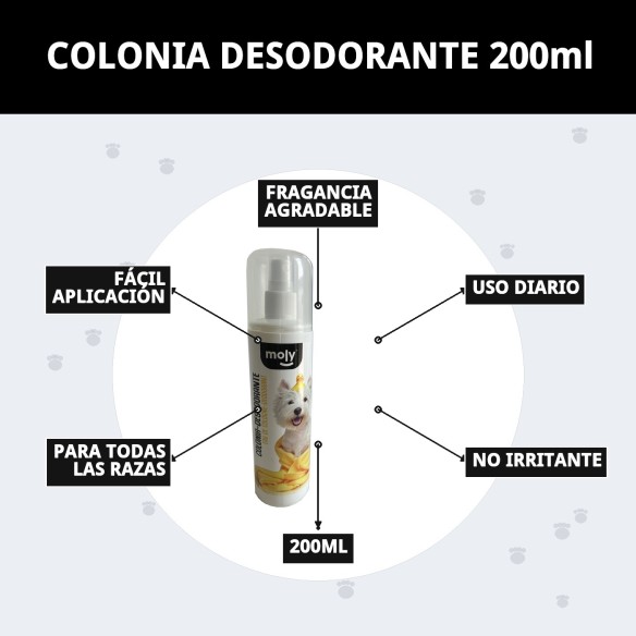 Colonia Desodorante para Perros 200ml - Frescura y Limpieza