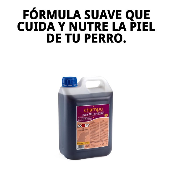 Champú para Perros Pelo Negro 5L | Brillo y Limpieza Intensa