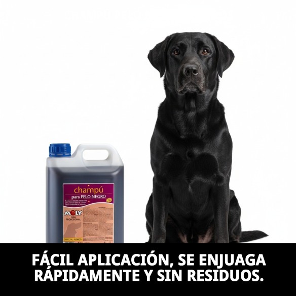 Champú para Perros Pelo Negro 5L | Brillo y Limpieza Intensa