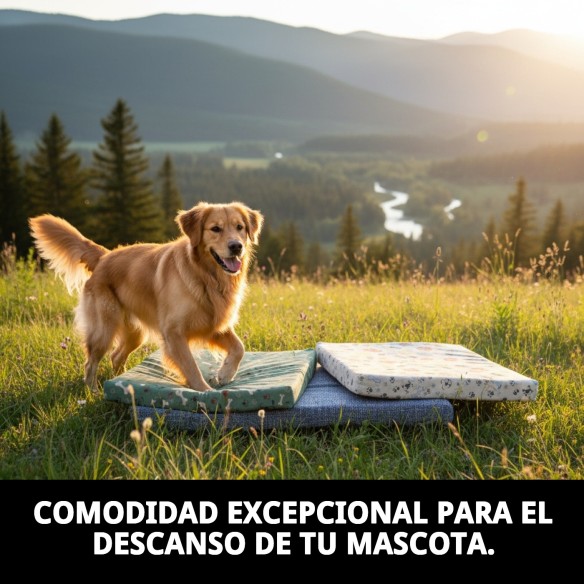 Colchón Talla 2 para Mascotas - Comodidad y Estilo Variados