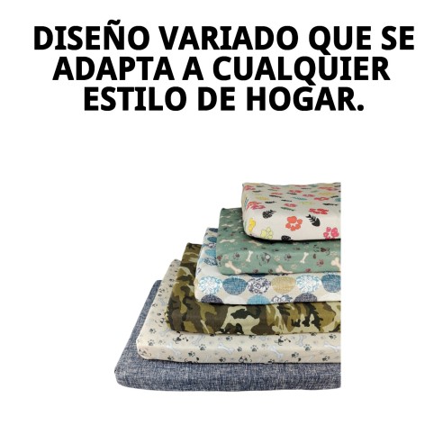 Colchón Talla 2 para Mascotas - Comodidad y Estilo Variados