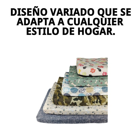 Colchón Talla 2 para Mascotas - Comodidad y Estilo Variados