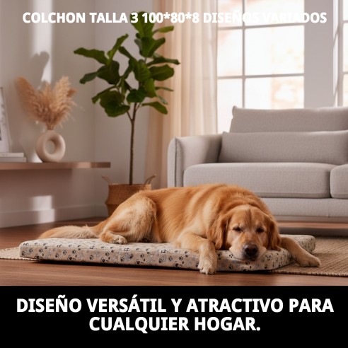 Colchón Talla 3 para Mascotas - Diseño Variado y Cómodo