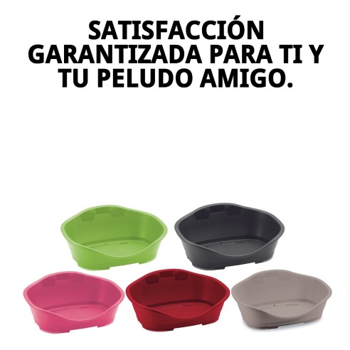 Cuna Plástico N.3 65x42x30cm para Mascotas Cómoda y Resistente