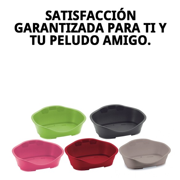 Cuna Plástico N.3 65x42x30cm para Mascotas Cómoda y Resistente