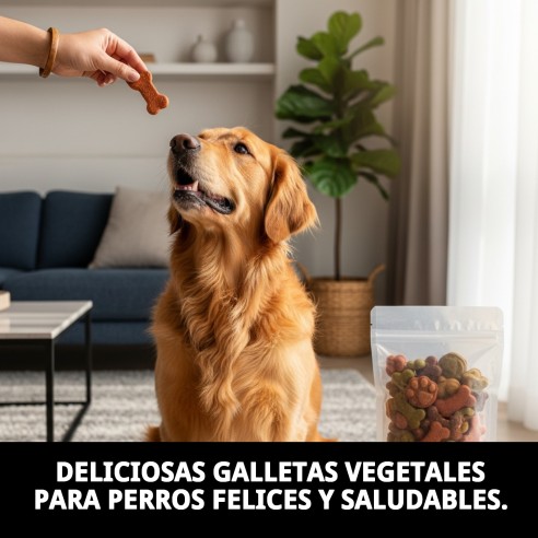 Galletas Gourmet Vegetal Natural para Perros 200g Deliciosas