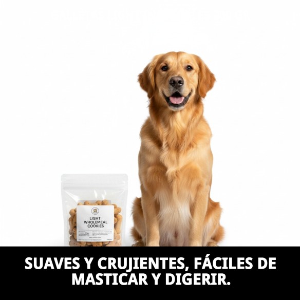 Galletas Light Integrales para Perros - Nutrición Saludable 200g