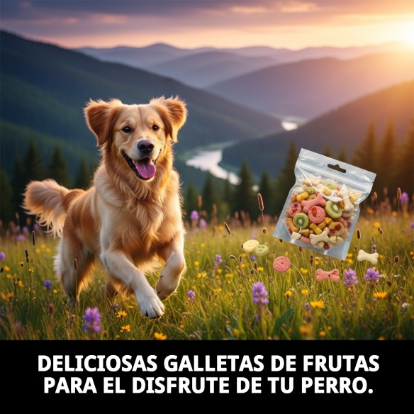 Galletas Mix Fruit Macedonia para Perros 200g - Salud y Sabor