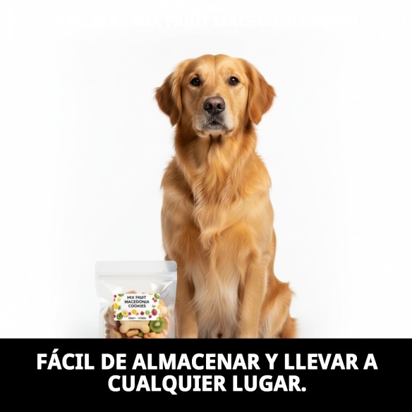 Galletas Mix Fruit Macedonia para Perros 200g - Salud y Sabor