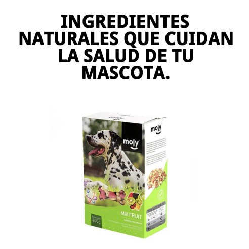 Galletas Mix Fruit Macedonia 400g para perros saludables