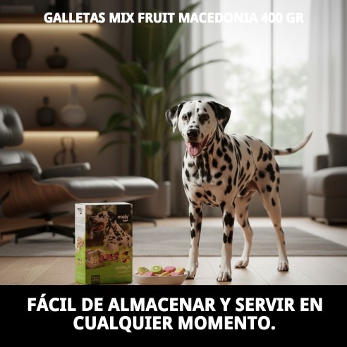 Galletas Mix Fruit Macedonia 400g para perros saludables
