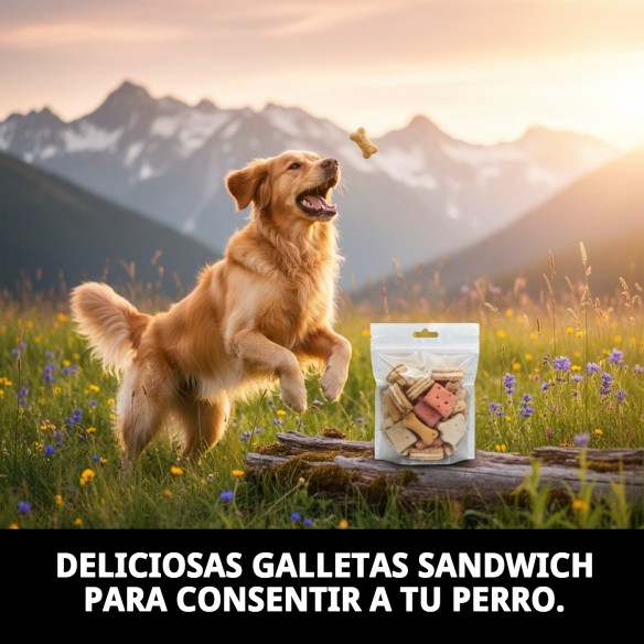 Galletas Sandwich para Perros: Nutrición y Sabor 200g