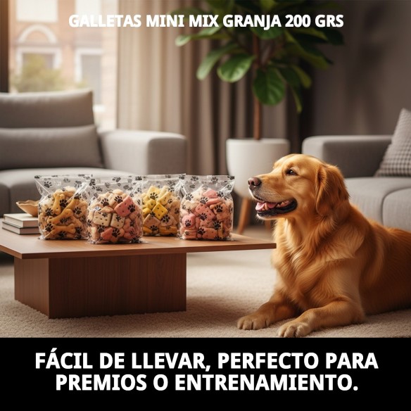 Galletas Mini Mix Granja para Perros - Sabor y Salud 200g