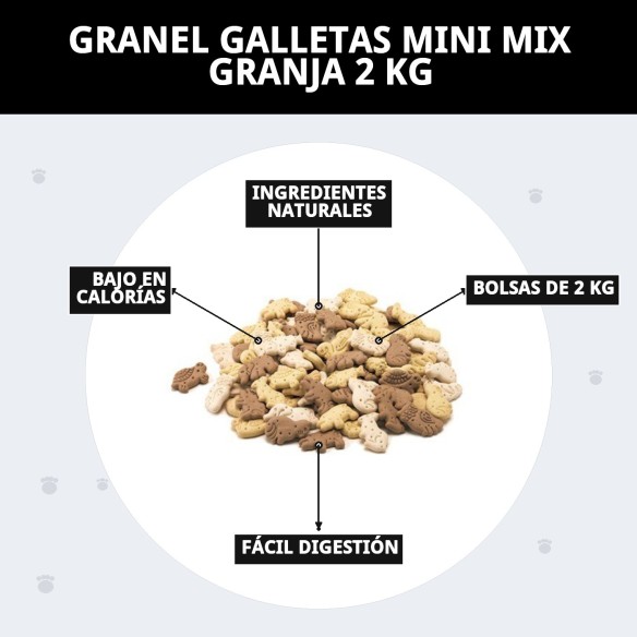Galletas Mini Mix Granja 2 kg - Snacks Deliciosos para Mascotas