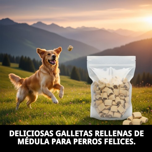 Galletas Rellenas de Médula 2 kg - Snack Irresistible para Perros