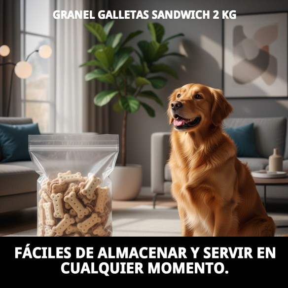 Galletas Sandwich para Perros 2 kg - Snack Nutritivo y Rico