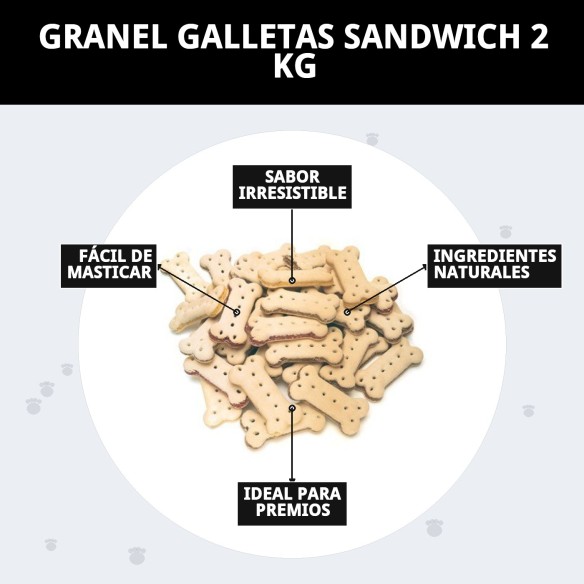 Galletas Sandwich para Perros 2 kg - Snack Nutritivo y Rico