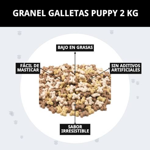Galletas Puppy 2 kg: Deliciosas y nutritivas para perros