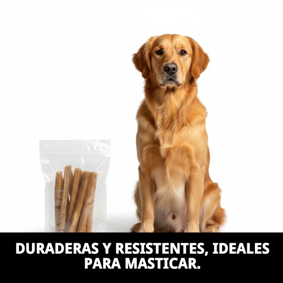 Barrita de Piel Natural para Perros - Bolsa de 10 Unidades