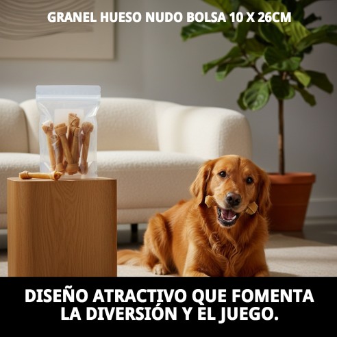 Huesos Nudo Moly para Perros - Snack Saludable 10 uds
