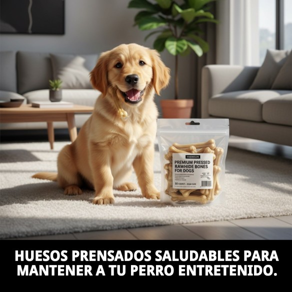 Hueso Prensado para Perros - Sabor y Salud Dental 50 cm