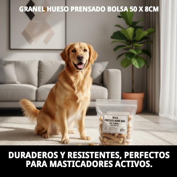 Hueso Prensado para Perros - Sabor y Salud Dental 50 cm