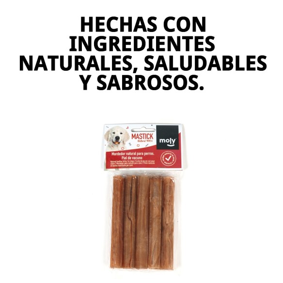 Barritas de piel para perros Moly 13cm - Snack saludable