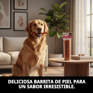 Barritas de Piel Moly para Perros 25cm - Snack Saludable 2