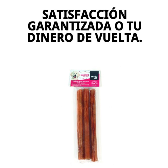 Barritas de Piel Moly para Perros 25cm - Snack Saludable