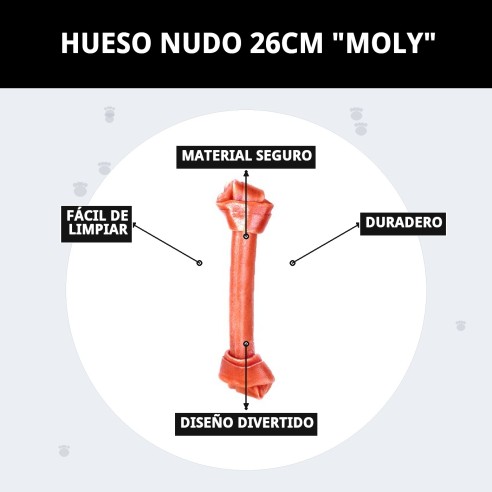 Hueso Nudo 26cm Moly: Snack Saludable para tu Perro