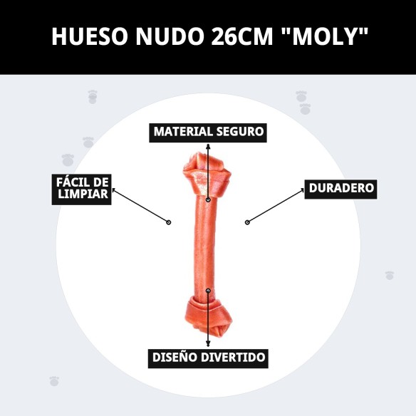 Hueso Nudo 26cm Moly: Snack Saludable para tu Perro