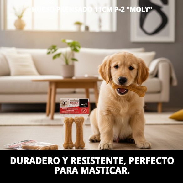 Hueso Prensado Moly 11cm: Salud y Diversión para tu Perro